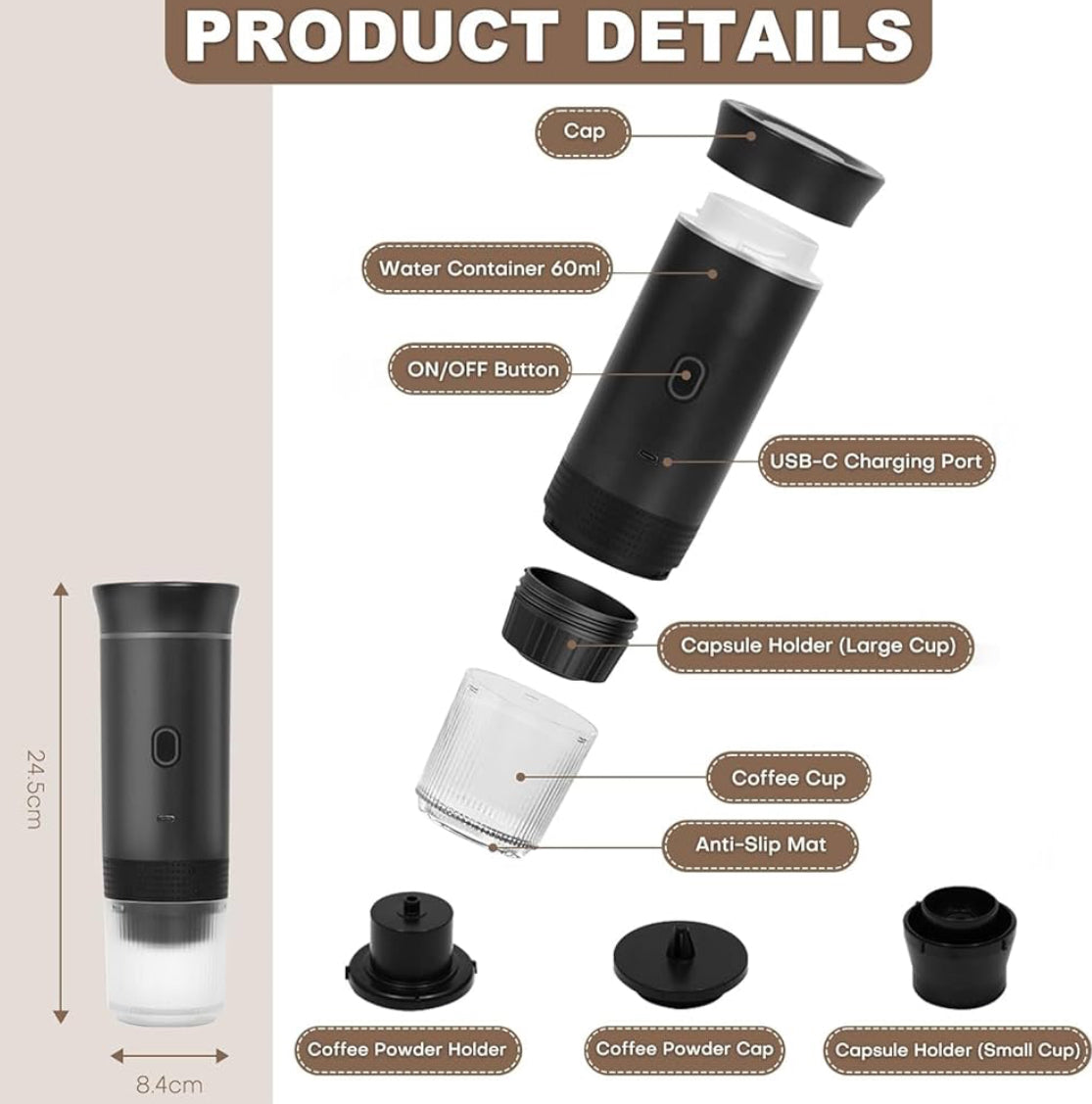 3-in-1 Portable Coffee Machine